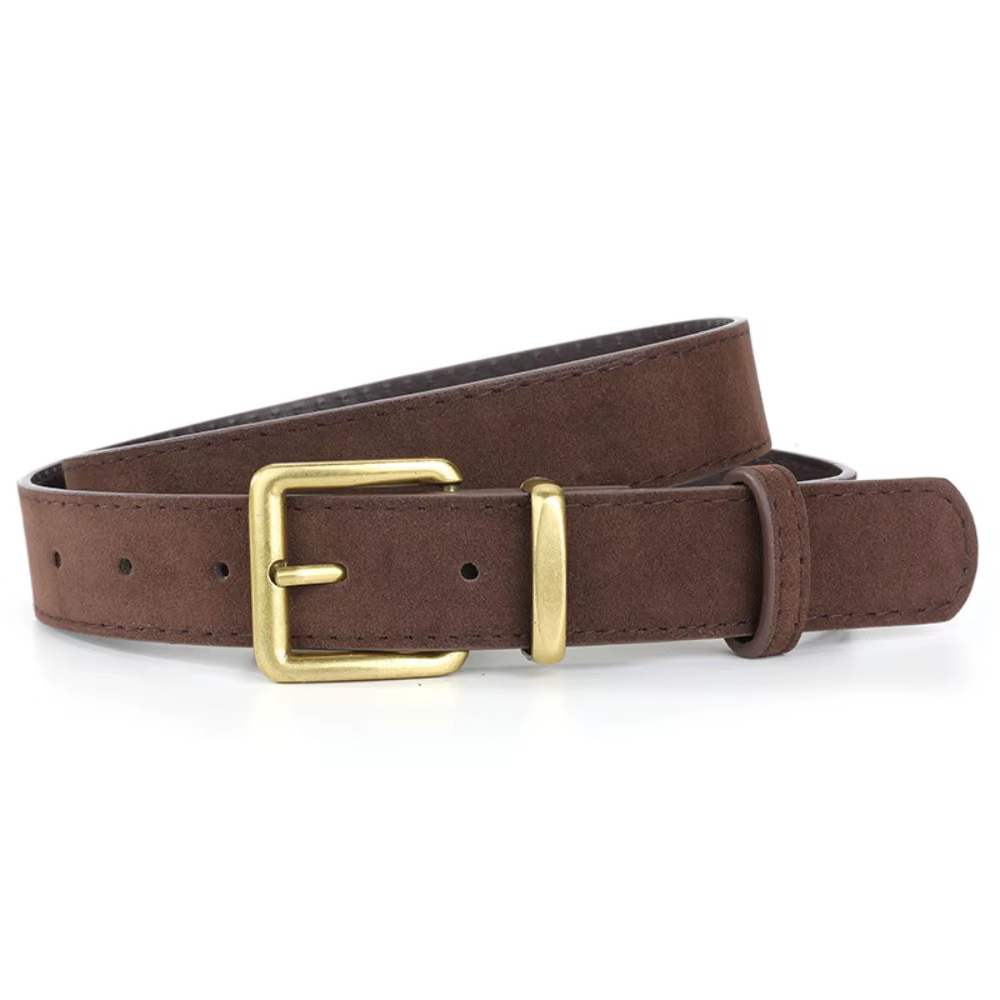 Ceinture en cuir suédé pour femmes, décontractée, polyvalente, Business, sangle de taille, Design de