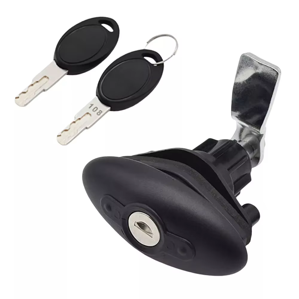 Serrure à poignée en T pour caravane avec 2 clés, serrure de porte de cabine de camping-car, serrure