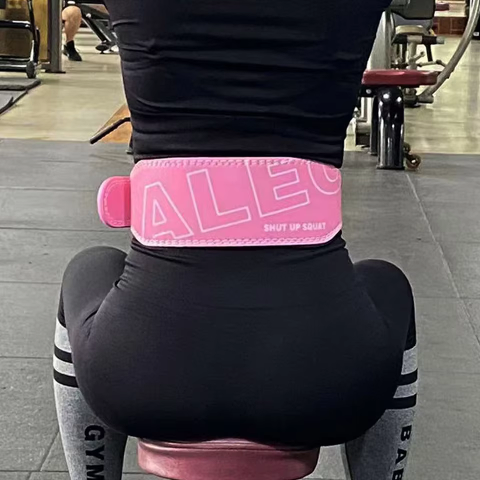 Ceinture de musculation en cuir rembourrée en mousse, soutien dorsal, ceinture de gym pour la muscul