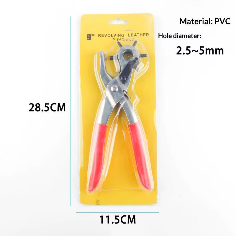 Pince perforatrice multifonctionnelle pour ceintures, perforateur de trous ronds, plats et ovales, p