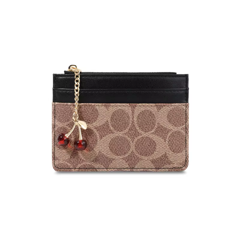 Portefeuilles de luxe pour femmes, porte-cartes multifonction en cuir PU, petit sac à cartes, porte-