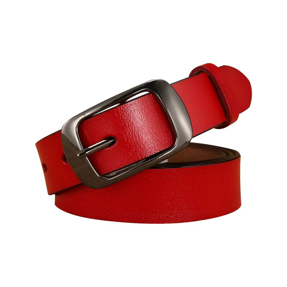 Ceinture en cuir véritable pour femmes, mode décontractée, assortie avec tout, ceintures de taille r