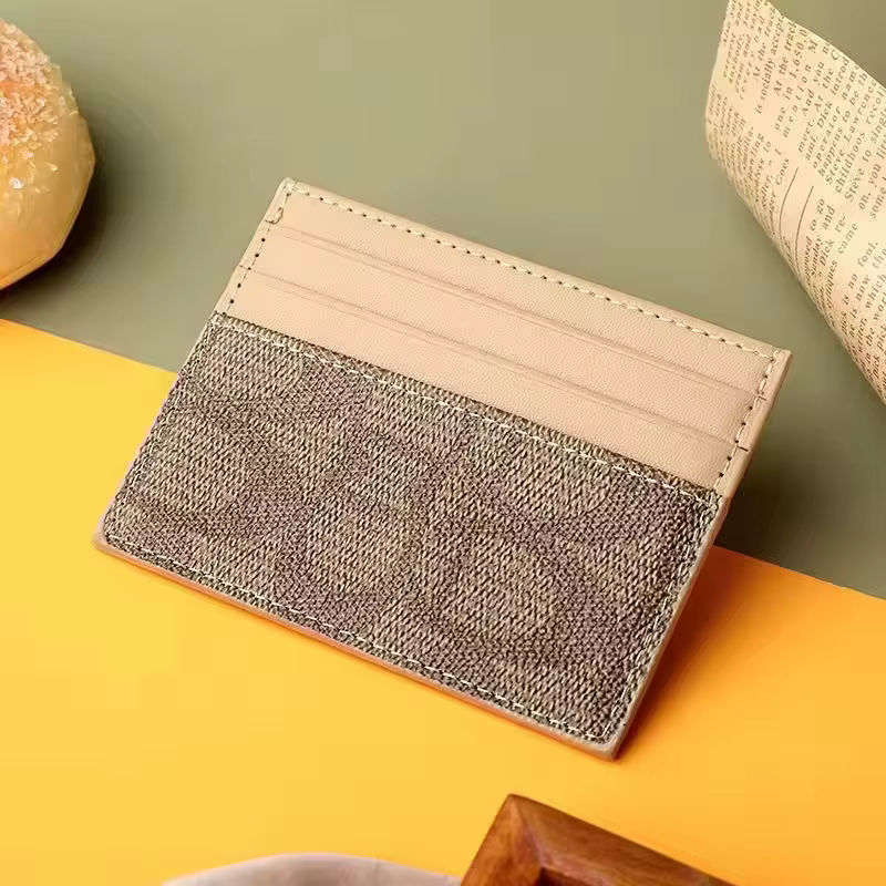 Portefeuilles de luxe pour femmes, porte-cartes multifonction en cuir PU, petit sac à cartes, porte-
