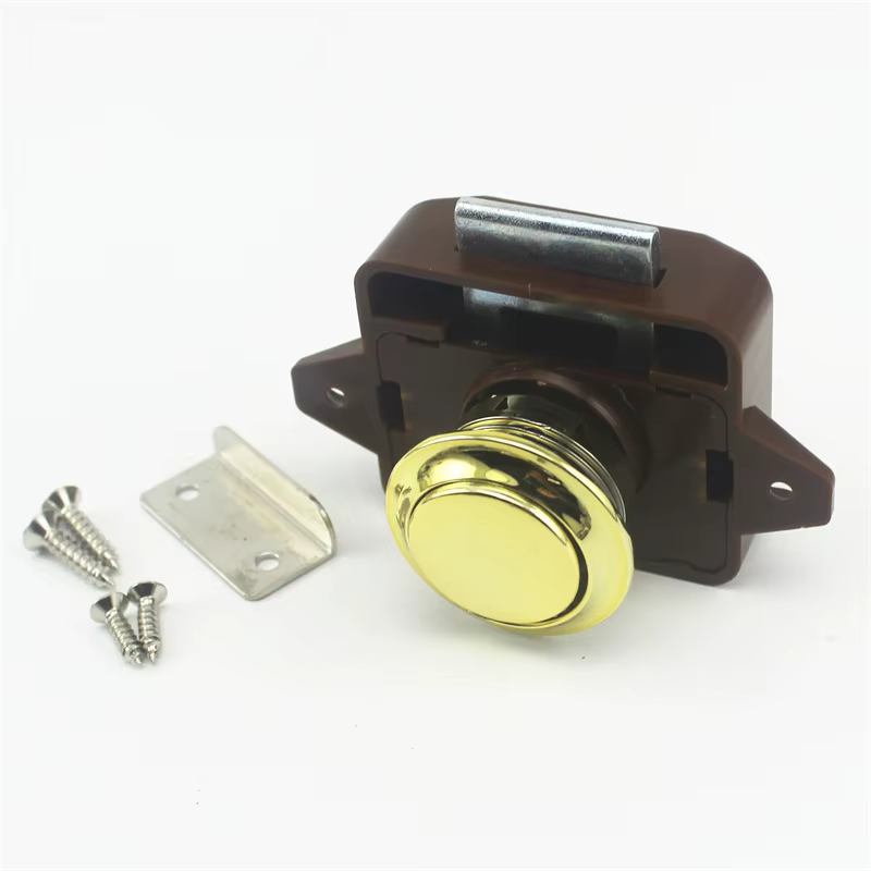 Serrure à bouton poussoir pour camping-car, 20mm, pour caravane, bateau, moteur, maison, armoire, ti