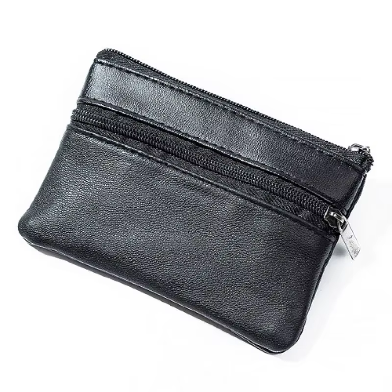 Femmes hommes porte-monnaie hommes petit sac portefeuille changement sacs à main fermeture éclair sa