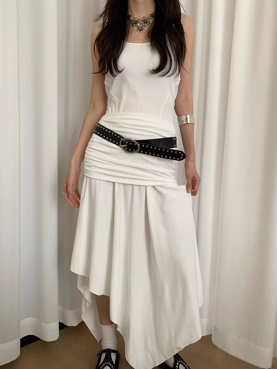 Ceinture à rivets bohème pour femmes, nouveau Design haut de gamme, Niche avec robe, tendance Y2K, 2