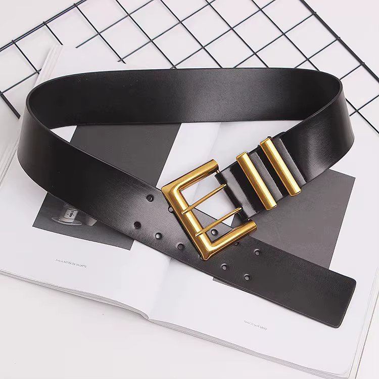 Ceinture large vintage pour femme, ceinture décorative polyvalente à porter avec un manteau ou une j