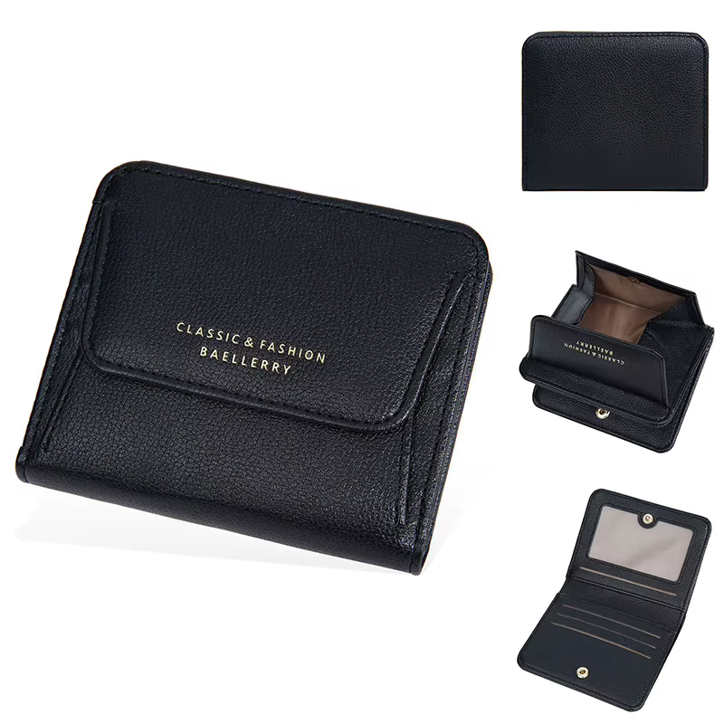 Baellerry nouveau court femmes portefeuilles nom personnalisé monnaie poche marque femme sacs à main
