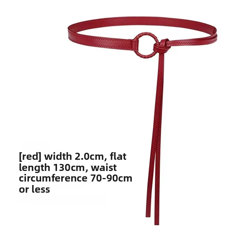 Ceinture élégante et tendance pour femme - Ceinture en corde tressée de différentes couleurs, ceintu