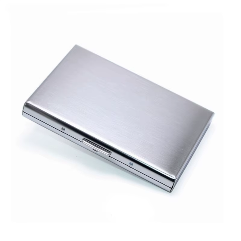 Rfid Business porte-carte de crédit hommes femmes portefeuille minimaliste en aluminium porte-carte 