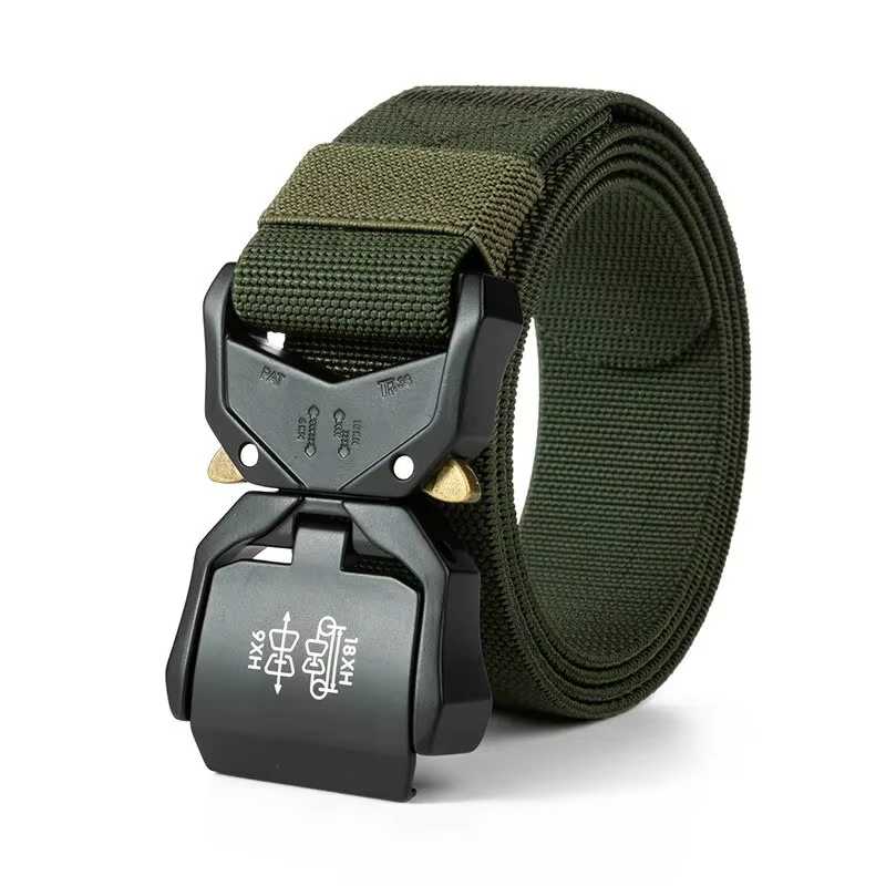 Nouvelle ceinture tactique à boucle à dégagement rapide, ceinture élastique décontractée pour l'entr