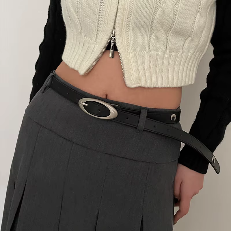 Ceinture Vintage lune étoile Punk croissant décoration Couple Y2k boucle métal gothique hommes femme