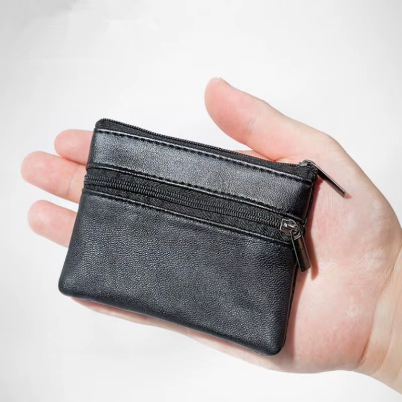 Femmes hommes porte-monnaie hommes petit sac portefeuille changement sacs à main fermeture éclair sa