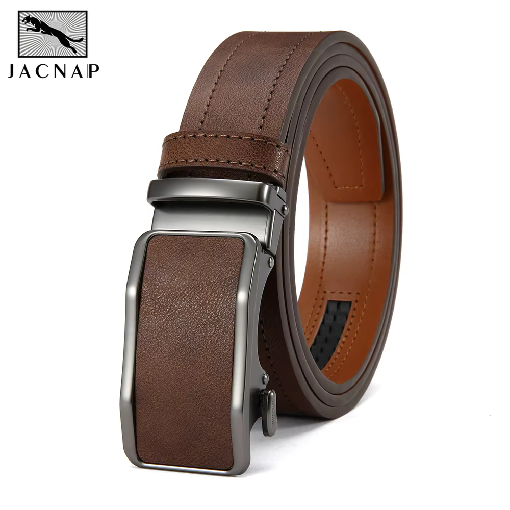 Ceinture en cuir à la mode pour hommes, ceinture en cuir de haute qualité pour affaires, boucle auto