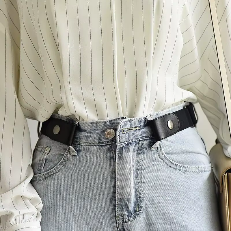 Ceinture élastique extensible réglable, Invisible, sans boucle, pour femmes et hommes, pantalons en