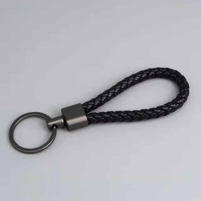 Porte-clés en cuir pour voiture pour hommes et femmes, dragonne de poignet, cordon, sangle pour clés
