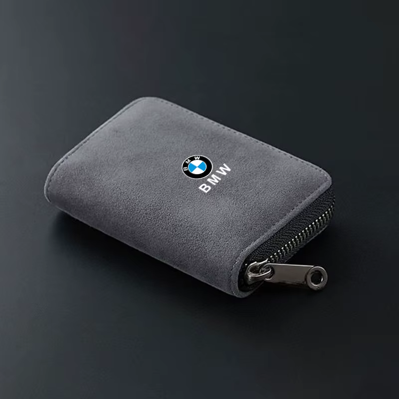 Portefeuille pour femmes et hommes, porte-cartes de permis de conduire avec logo de voiture, sacs à 