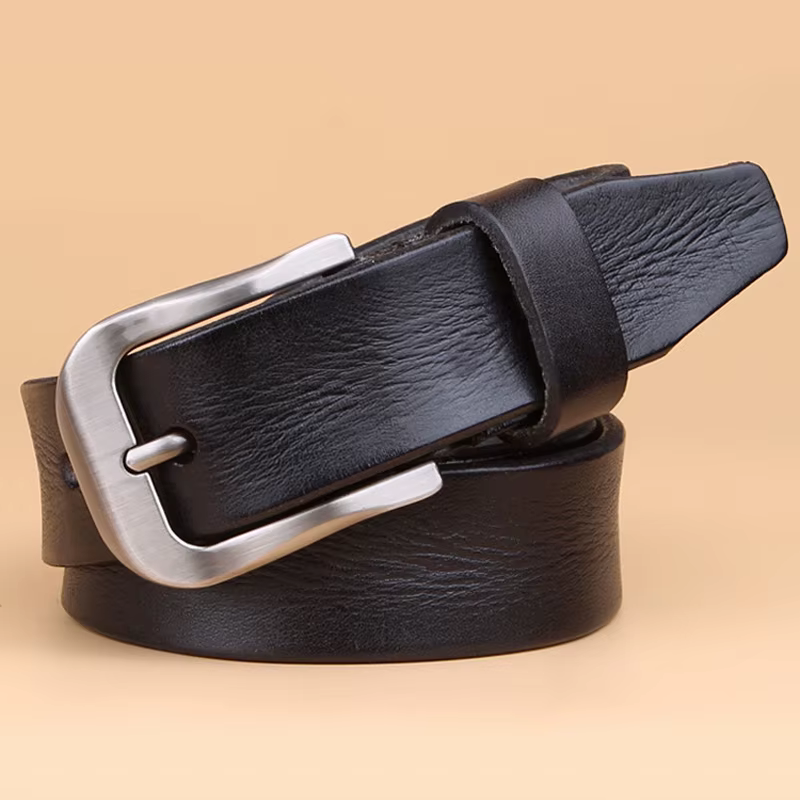 2.8CM ceinture de créateur femmes de haute qualité pleine fleur 100% véritable peau de vache ceintur