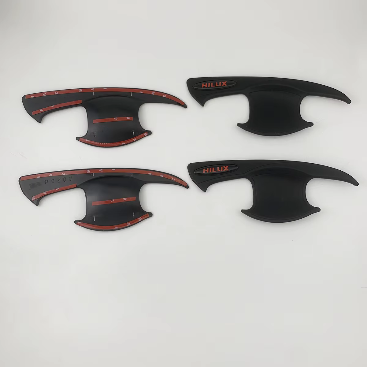 Poignée de porte noire pour Toyota Hilux Revo Fortuner, couvercle de bol, style de pâte de garniture