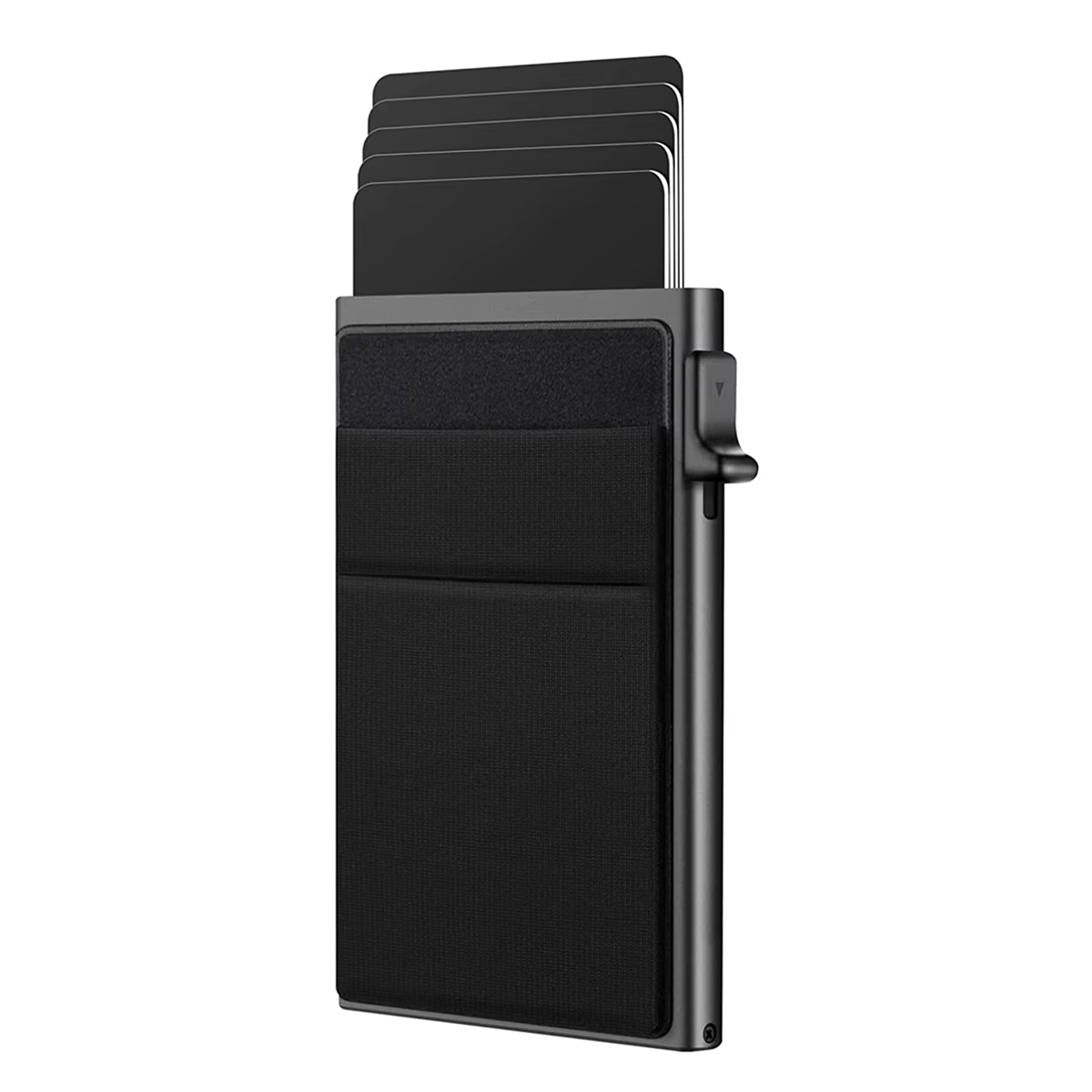 Portefeuille fin pour homme, anti-RFID, porte-cartes intelligent à ouverture automatique, étui à mon