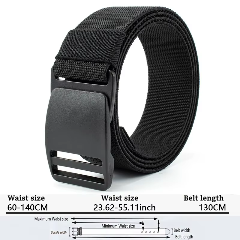 Ceinture élastique tactique pour homme, pantalon de haute qualité, ceinture d'extérieur multifonctio