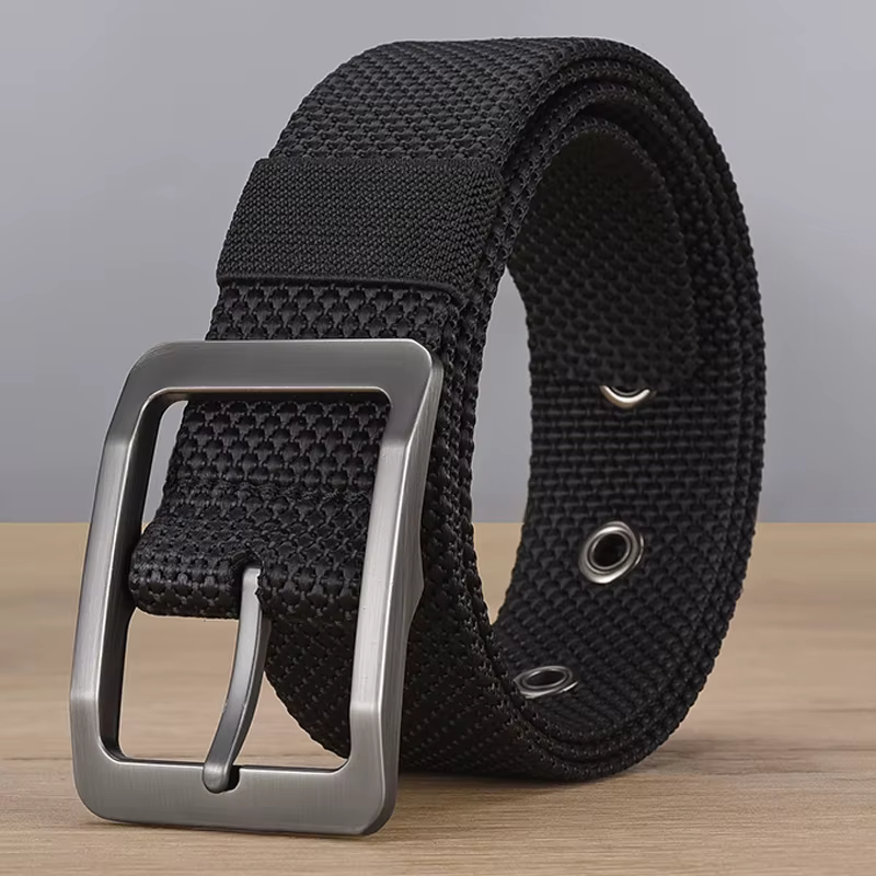 Ceinture en alliage pour hommes, boucle à aiguille, polyvalente, tendance, pour étudiants, Sports de