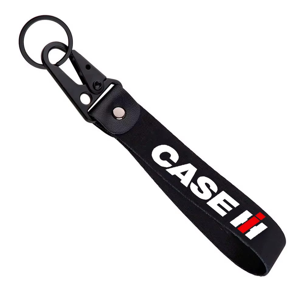 Porte-clés en métal pour CASE IH, crochet, sangle de poignet, lanières, accessoires pour clés