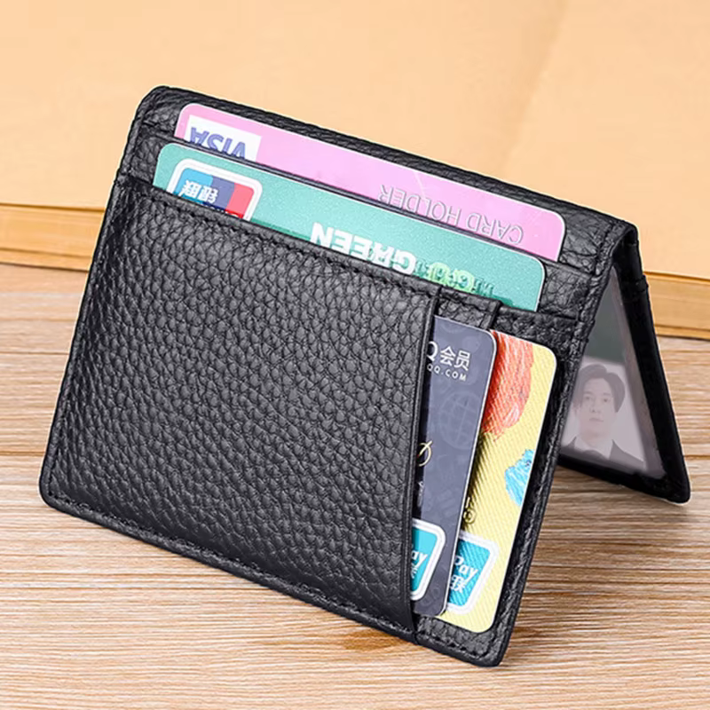 Porte-cartes de crédit vintage pour hommes, petits porte-cartes d'identité, portefeuilles, sac d'arg