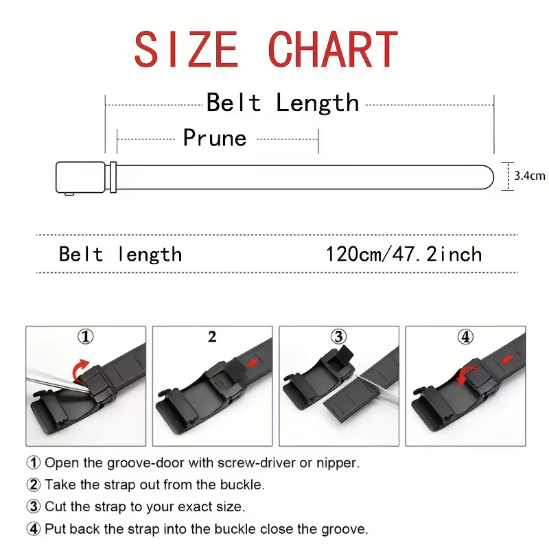 Ceinture en toile à boucle automatique de qualité supérieure – Vêtements de travail tactiques durabl