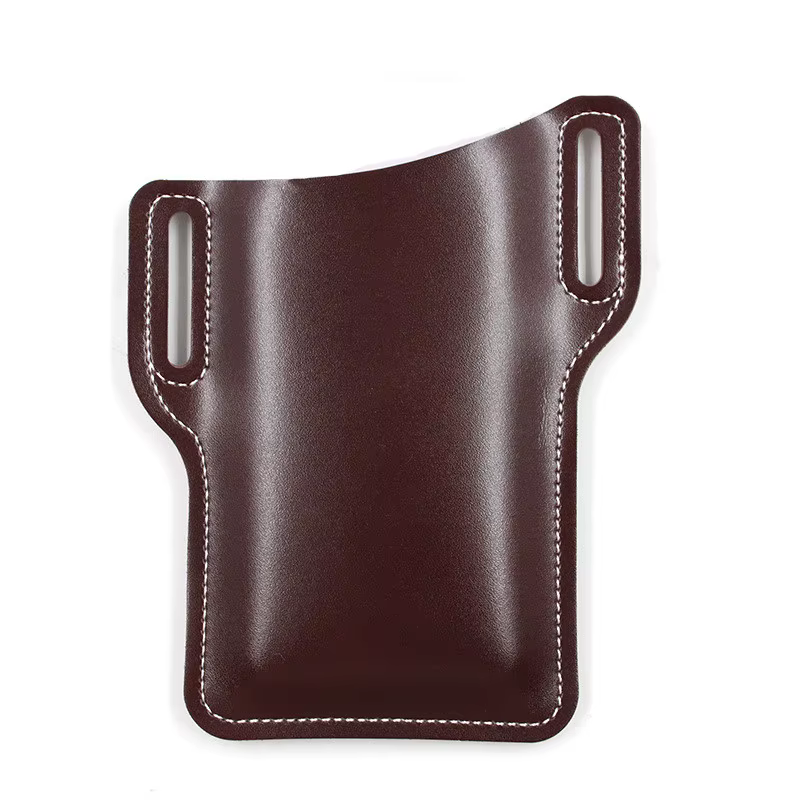 Sac de ceinture pour homme en cuir, étui pour téléphone portable, pochette de voyage pour la course