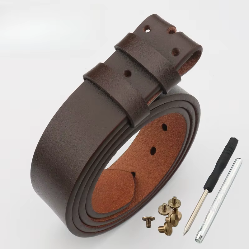 Ceinture pour homme en cuir de vache véritable, simple et polyvalente, pour homme.