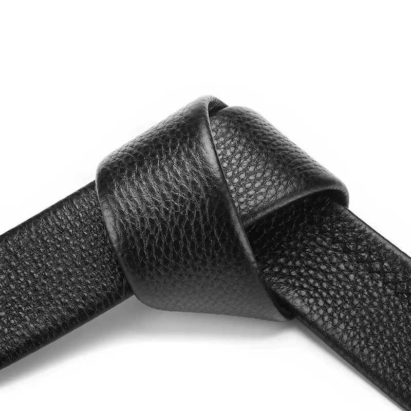 2 pièces ceinture pour hommes sans boucle 3.5 cm/1.37 pouces de largeur marque haut de gamme ceintur