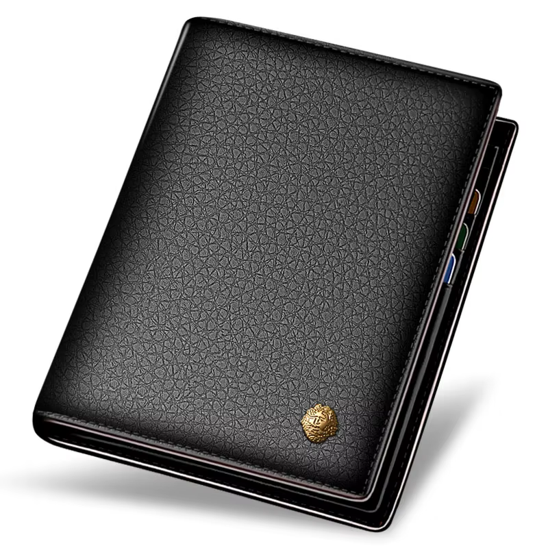 LAORENTOU-Portefeuille en cuir véritable pour homme, petit porte-cartes, cadeau pour mari et petit a