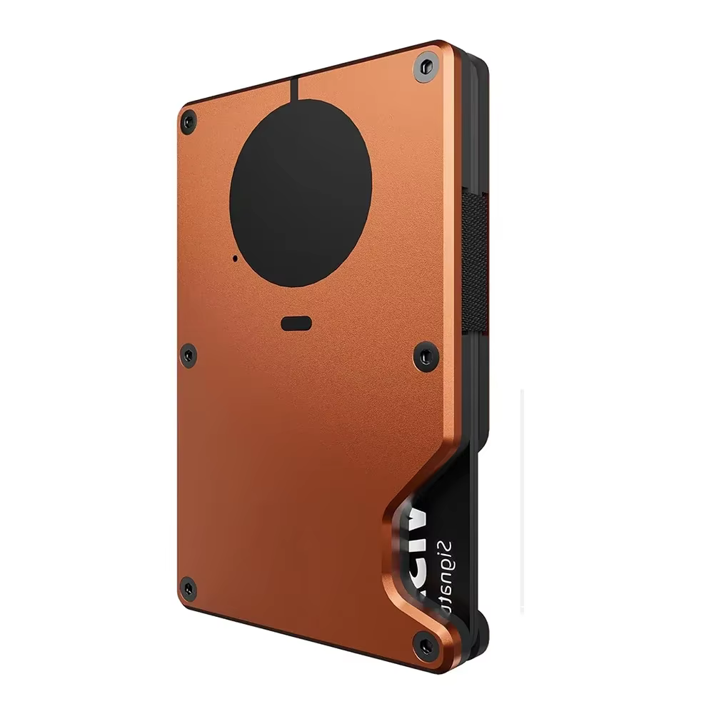 Portefeuille intelligent mince avec application Apple Find My, blocage RFID, design minimaliste pour
