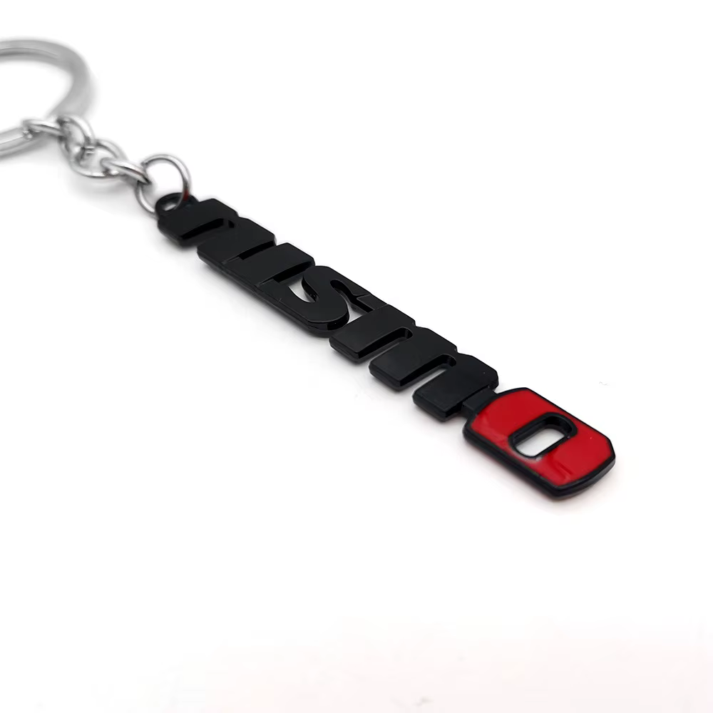 Porte-clés de voiture en métal 3D, porte-clés, accessoires pour Nissan, logo Nismo, Tiida, Teana, Qa