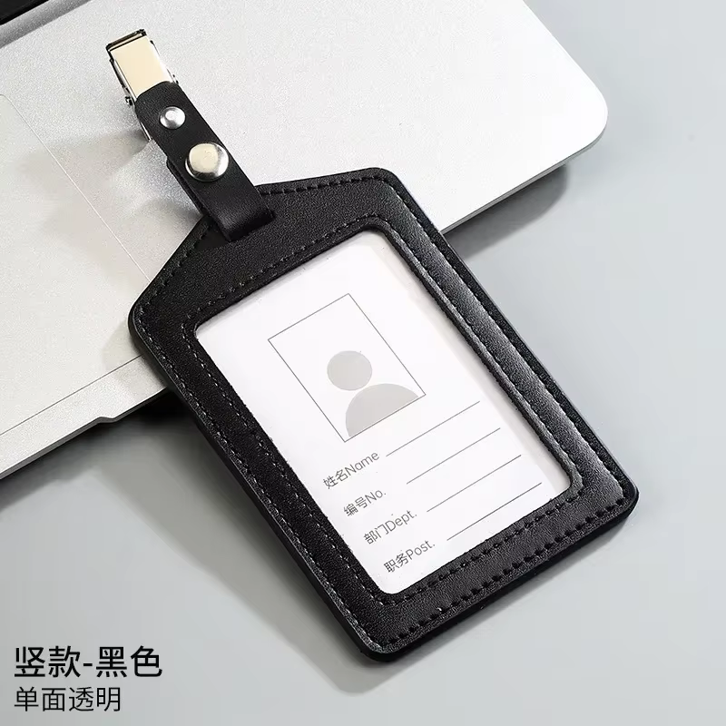 Porte-carte de crédit en cuir véritable, porte-Badge, couvertures de cartes, médecin, infirmière, po