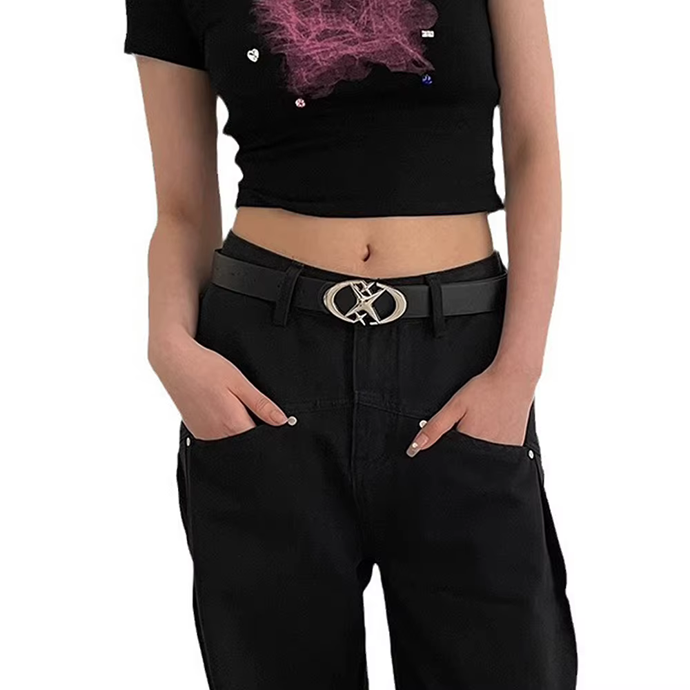 Y2K Punk gothique ceinture femmes ceinture pour jean ceintures pour femmes rose blanc noir ceinture 