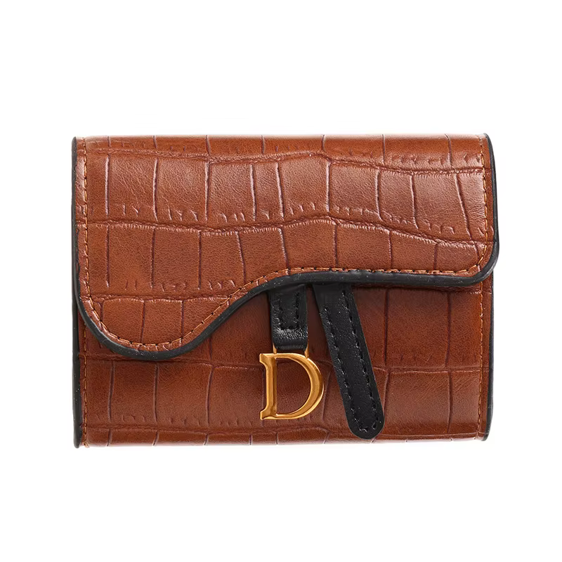 Portefeuille Mini de Luxe en Cuir PU pour Femme, Porte-Cartes Court, Pochette Multifonctionnelle, De