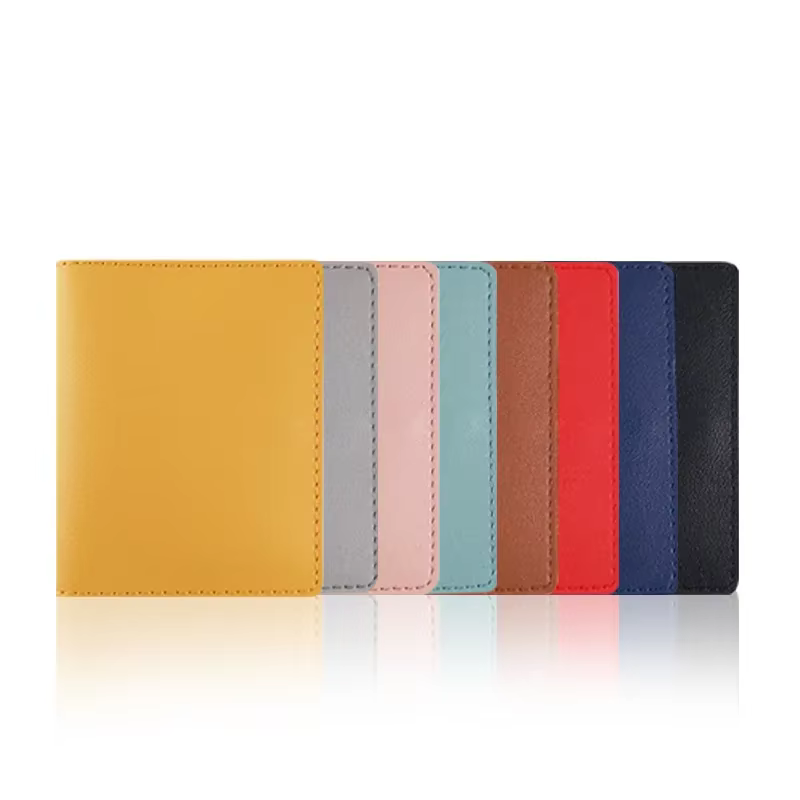 Portefeuille porte-cartes de crédit pour femmes, couleur unie, loquet pliant, petit portefeuille fin
