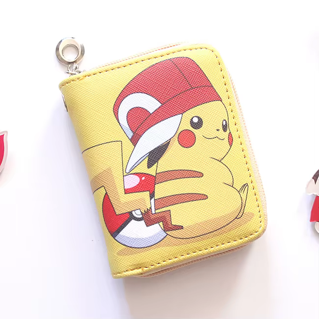 Porte-monnaie Pikachu, dessin animé japonais, porte-monnaie mignon, portefeuilles Pikachu, portefeui