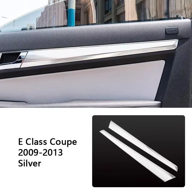 Couverture décorative en acier inoxydable pour panneau de porte de voiture Mercedes Benz Classe E Co