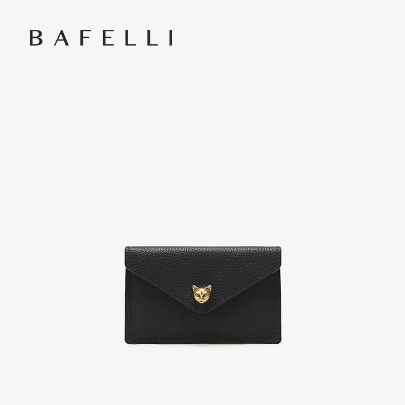 BAFELLI Designer Fentes multi-cartes Portefeuille court en cuir véritable pour femme avec rangement