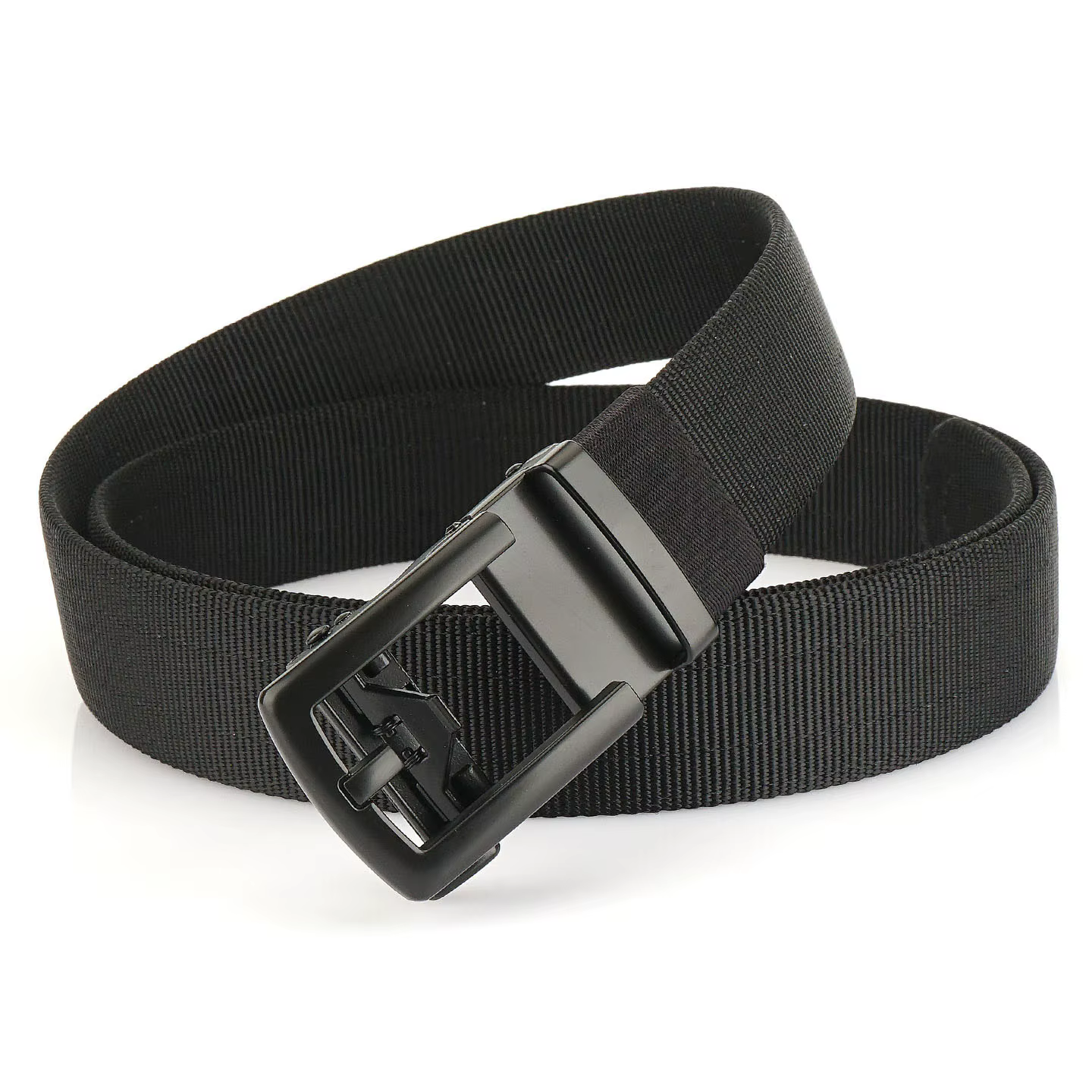 Nouvelle ceinture en nylon à boucle automatique sans dents 3.5, ceinture décontractée en cuir tressé
