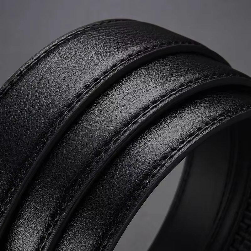 Ceinture à clic pour hommes, marque de luxe de styliste, ceintures en cuir véritable pour jeans, bou