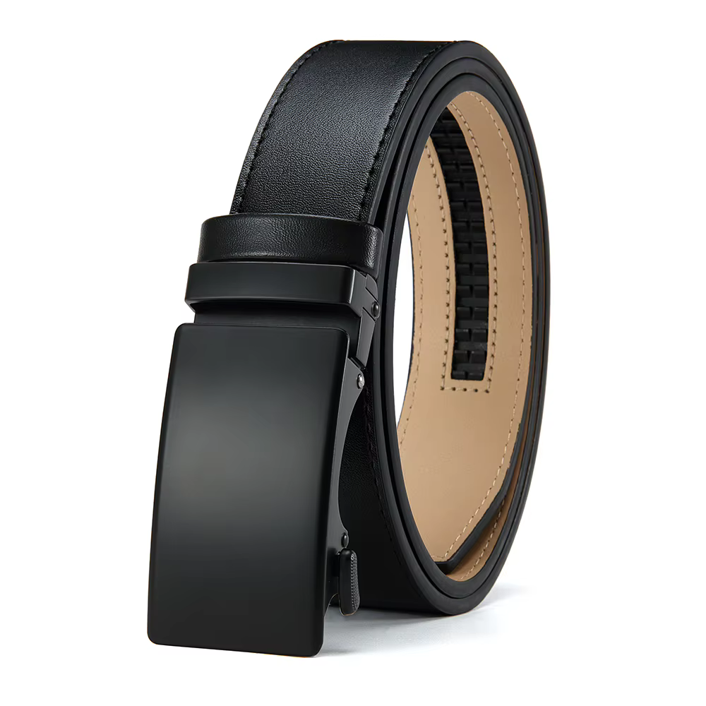 Ceinture de créateur d'affaires pour hommes, en cuir véritable de haute qualité, boucle en alliage, 
