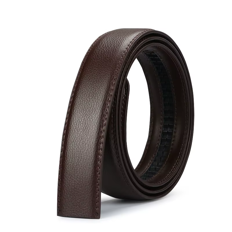 Ceintures à boucle automatique pour hommes, sans boucle, de marque, de haute qualité, véritable sang