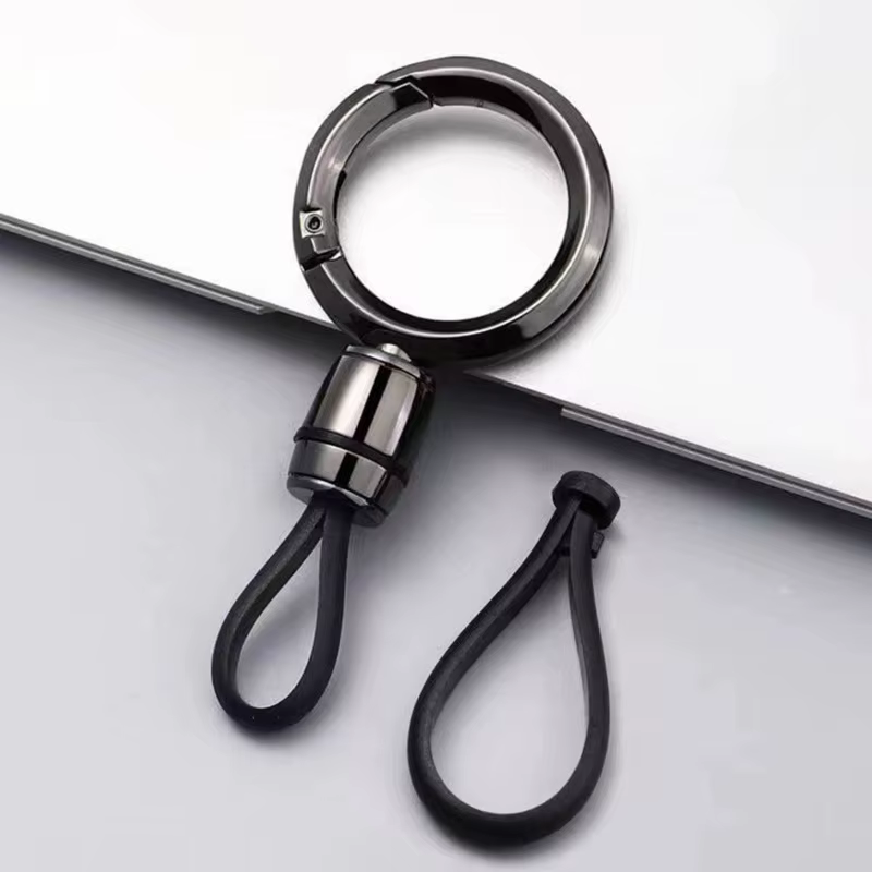 Porte-clés en métal tendance, simple, à suspendre à la ceinture, pour hommes, porte-clés de voiture,