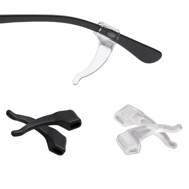 Crochet d'oreille en Silicone antidérapant pour lunettes, 2/40 pièces, fixation de support de mancho