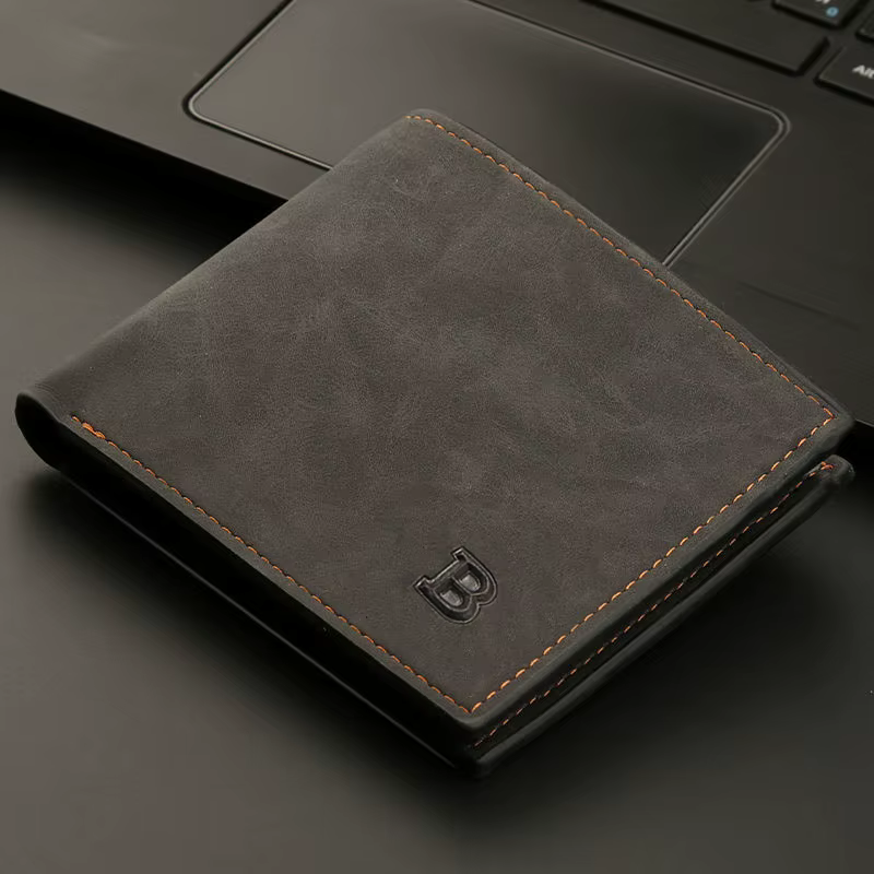 Petits portefeuilles en cuir rétro pour hommes, porte-monnaie design, prix en dollars, haut, portefe