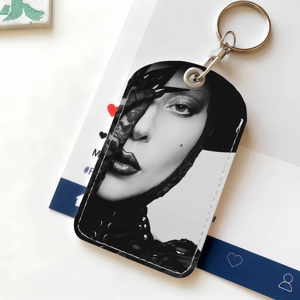 Porte-carte Singer L-Lady Gaga, adapté à la bibliothèque d'accès bancaire, Parking Bus, métro et por